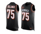 Men's Nike Cincinnati Bengals #75 Andrew Billings Limited Black Player Name & Number Tank Top NFL Jersey