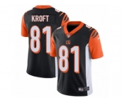 Men's Nike Cincinnati Bengals #81 Tyler Kroft Vapor Untouchable Limited Black Team Color NFL Jersey