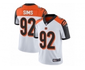 Men's Nike Cincinnati Bengals #92 Pat Sims Vapor Untouchable Limited White NFL Jersey