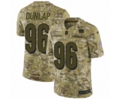 Men's Nike Cincinnati Bengals #96 Carlos Dunlap Limited Camo 2018 Salute to Service NFL Jersey