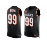 Men's Nike Cincinnati Bengals #99 Jordan Willis Limited Black Player Name & Number Tank Top NFL Jersey