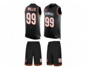 Men's Nike Cincinnati Bengals #99 Jordan Willis Limited Black Tank Top Suit NFL Jersey