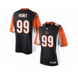 Men's Nike Cincinnati Bengals #99 Margus Hunt Limited Black Team Color NFL Jersey