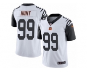 Men's Nike Cincinnati Bengals #99 Margus Hunt Limited White Rush NFL Jersey