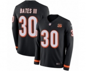 Nike Cincinnati Bengals #30 Jessie Bates III Limited Black Therma Long Sleeve NFL Jersey