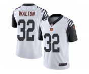 Nike Cincinnati Bengals #32 Mark Walton White Men Stitched NFL Limited Rush Jersey