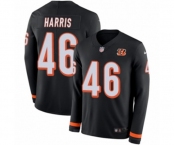 Nike Cincinnati Bengals #46 Clark Harris Limited Black Therma Long Sleeve NFL Jersey