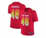 Nike Cincinnati Bengals #46 Clark Harris Red Men Stitched NFL Limited AFC 2018 Pro Bowl Jersey