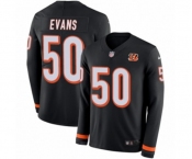 Nike Cincinnati Bengals #50 Jordan Evans Limited Black Therma Long Sleeve NFL Jersey