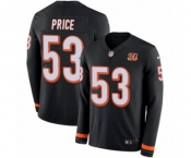 Nike Cincinnati Bengals #53 Billy Price Limited Black Therma Long Sleeve NFL Jersey
