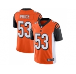 Nike Cincinnati Bengals #53 Billy Price Orange Alternate Men Stitched NFL Vapor Untouchable Limited Jersey