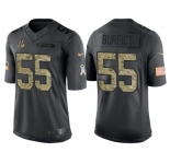 Nike Cincinnati Bengals #55 Vontaze Burfict Men's Stitched Black NFL Salute to Service Limited Jerseys