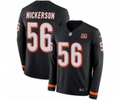 Nike Cincinnati Bengals #56 Hardy Nickerson Limited Black Therma Long Sleeve NFL Jersey