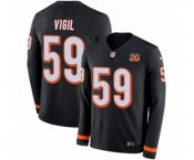Nike Cincinnati Bengals #59 Nick Vigil Limited Black Therma Long Sleeve NFL Jersey