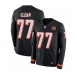 Nike Cincinnati Bengals #77 Cordy Glenn Limited Black Therma Long Sleeve NFL Jersey