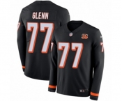 Nike Cincinnati Bengals #77 Cordy Glenn Limited Black Therma Long Sleeve NFL Jersey