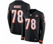 Nike Cincinnati Bengals #78 Anthony Munoz Limited Black Therma Long Sleeve NFL Jersey