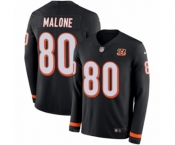 Nike Cincinnati Bengals #80 Josh Malone Limited Black Therma Long Sleeve NFL Jersey