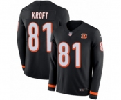 Nike Cincinnati Bengals #81 Tyler Kroft Limited Black Therma Long Sleeve NFL Jersey