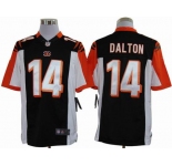 nike nfl jerseys cincinnati bengals #14 dalton black[nike limited]