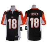 nike nfl jerseys cincinnati bengals #18 green black[nike limited]