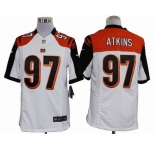 nike nfl jerseys cincinnati bengals #97 atkins white[nike limited]
