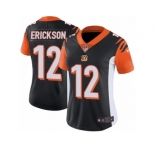 Women Nike Cincinnati Bengals #12 Alex Erickson Black Team Color Vapor Untouchable Limited Player NFL Jersey