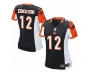 Women Nike Cincinnati Bengals #12 Alex Erickson Game Black Team Color NFL Jersey