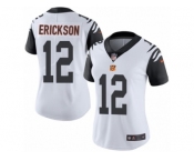 Women Nike Cincinnati Bengals #12 Alex Erickson Limited White Rush Vapor Untouchable NFL Jersey