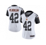 Women Nike Cincinnati Bengals #42 Clayton Fejedelem Limited White Rush Vapor Untouchable NFL Jersey