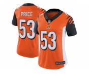 Women Nike Cincinnati Bengals #53 Billy Price Orange Alternate Stitched NFL Vapor Untouchable Limited Jersey