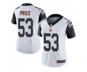 Women Nike Cincinnati Bengals #53 Billy Price White Stitched NFL Limited Rush Jersey