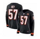 Women Nike Cincinnati Bengals #57 Vincent Rey Limited Black Therma Long Sleeve NFL Jersey