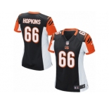 Women Nike Cincinnati Bengals #66 Trey Hopkins Game Black Team Color NFL Jersey