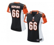 Women Nike Cincinnati Bengals #66 Trey Hopkins Game Black Team Color NFL Jersey