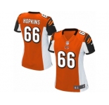 Women Nike Cincinnati Bengals #66 Trey Hopkins Game Orange Alternate NFL Jersey