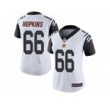 Women Nike Cincinnati Bengals #66 Trey Hopkins Limited White Rush Vapor Untouchable NFL Jersey