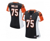 Women Nike Cincinnati Bengals #75 Jordan Willis Game Black Team Color NFL Jersey