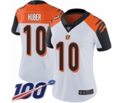 Women's Cincinnati Bengals #10 Kevin Huber White Vapor Untouchable Limited Player 100th Season Football Jersey