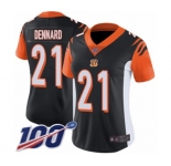 Women's Cincinnati Bengals #21 Darqueze Dennard Black Team Color Vapor Untouchable Limited Player 100th Season Football Jersey