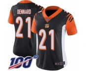 Women's Cincinnati Bengals #21 Darqueze Dennard Black Team Color Vapor Untouchable Limited Player 100th Season Football Jersey