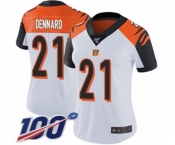 Women's Cincinnati Bengals #21 Darqueze Dennard White Vapor Untouchable Limited Player 100th Season Football Jersey