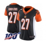 Women's Cincinnati Bengals #27 Dre Kirkpatrick Black Team Color Vapor Untouchable Limited Player 100th Season Football Jersey