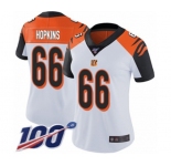 Women's Cincinnati Bengals #66 Trey Hopkins White Vapor Untouchable Limited Player 100th Season Football Jersey