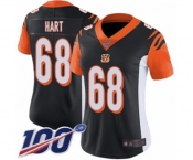 Women's Cincinnati Bengals #68 Bobby Hart Black Team Color Vapor Untouchable Limited Player 100th Season Football Jersey