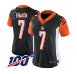 Women's Cincinnati Bengals #7 Boomer Esiason Black Team Color Vapor Untouchable Limited Player 100th Season Football Jersey