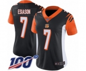 Women's Cincinnati Bengals #7 Boomer Esiason Black Team Color Vapor Untouchable Limited Player 100th Season Football Jersey