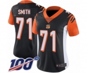 Women's Cincinnati Bengals #71 Andre Smith Black Team Color Vapor Untouchable Limited Player 100th Season Football Jersey