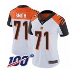 Women's Cincinnati Bengals #71 Andre Smith White Vapor Untouchable Limited Player 100th Season Football Jersey