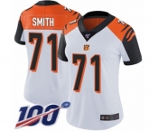 Women's Cincinnati Bengals #71 Andre Smith White Vapor Untouchable Limited Player 100th Season Football Jersey